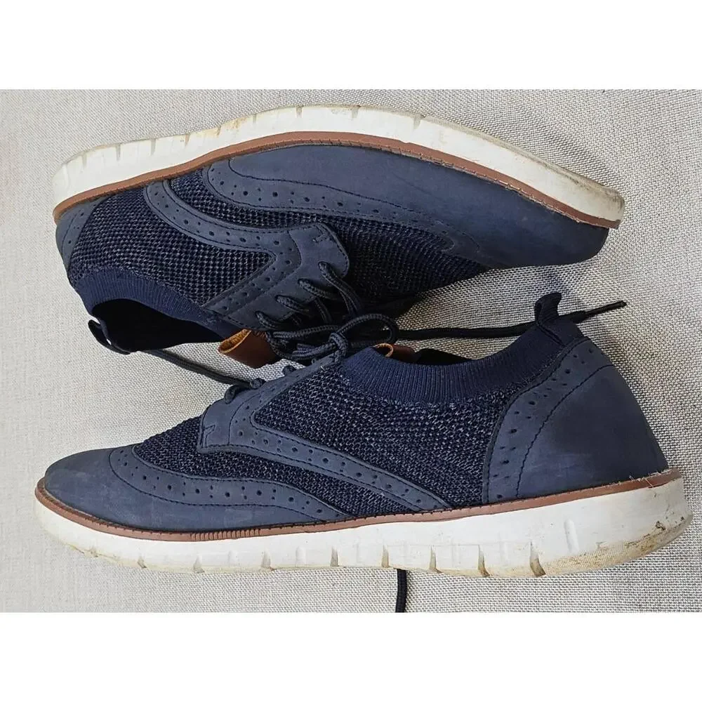Joomra Hybrid Brogue‎ Sneaker Navy Blue Breathable Mesh Urban Style Mens 45